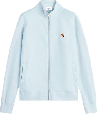 Maison Kitsuné Felpa con applicazione Fox Head - Blu