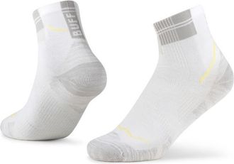 Buff Coolnet Quarter Sock Laufsocken - Unisex | wei&szlig;/grau