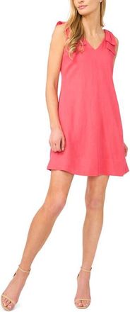 CeCe by Cynthia Steffe Bow Shoulder Shift Minidress in Claret Red at Nordstrom, Size Xx-Small