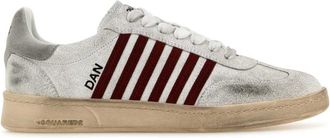 Dsquared2 White Leather Boxer Sneakers
