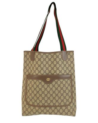 Gucci Gg Supreme Tote Shoulder Bag (Authentic Pre-Loved)