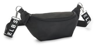 Elbsand Bauchtasche ELBSAND Umh&auml;ngetasche, Damen, Gr. B/H/T: 32cm x 14cm x 10cm, schwarz, Stoff, Textil, clean, unifarben, Taschen Bauchtasche, Crossbody Bag,