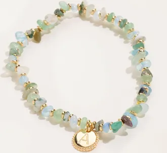 Fat Face FatFace Alphabet Bracelet in Blue
