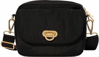 Baggallini Coastal Flip Lock Camera Bag Crossbody in Black With Gold Hardware at Nordstrom