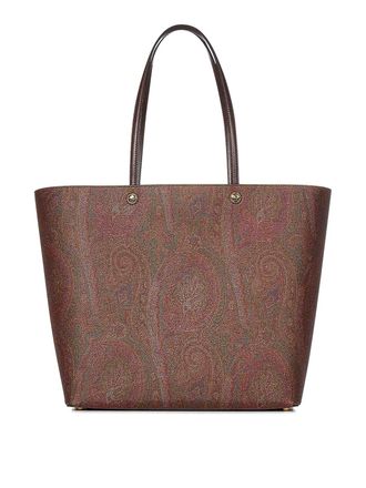 Etro Essential Maxi Brown Paisley tote