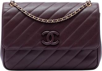Chanel Pre-owned Quilted Flap Shoulder Bag - Dames - Vintage Schoudertas - Rood - ONE Size - Leer - Vintage
