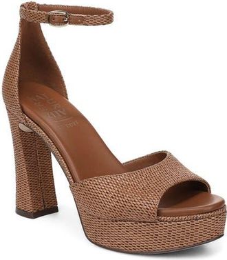 Naturalizer Delphie Ankle Strap Platform Sandal in Walnut Wake at Nordstrom, Size 9.5
