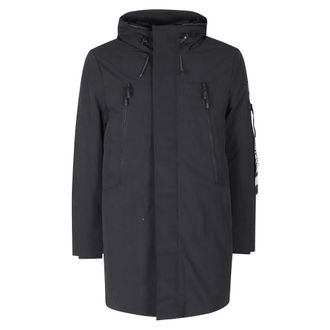 Outhere Soilmark Giaccone Parka Lungo - Heren - Mantels - Zwart - Maat: M Katoen