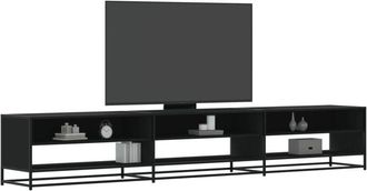 vidaXL Vidaxl - Mueble De Tv Madera De Ingenier&iacute;a Negro 270x40x46 Cm