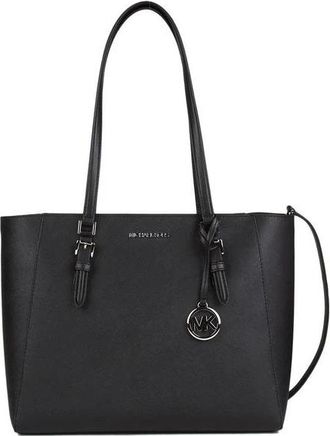 Michael Kors Charlotte Grote 3-In-1 Tote - Dames - Shoppers - Zwart - ONE Size - Polyester - Tassen