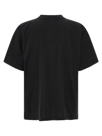 Balenciaga Graphic Palm Tree Print T-shirt - Black