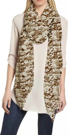 Lina & Lily Military Camouflage Print Scarf Shawl Wrap Lightweight (Desert Digital Camo)
