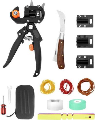 OEM Kit De Herramientas Para Injertos, Cuchillo Y Tijeras Para Injertos Con 3 Hojas Intercambiables Y Otros Accesorios
