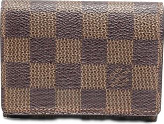 Louis Vuitton 2001 Damier Ebène card holder - Bruin