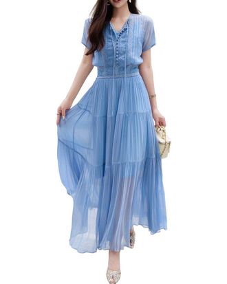 Burryco Short Sleeve Maxi Dress