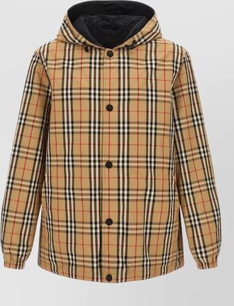 Burberry rainford hooded reversible jacket elastic cuffs