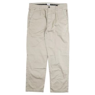 C.P. Company Straight Trousers, male, Beige, Size: XL Straight-leg Trousers