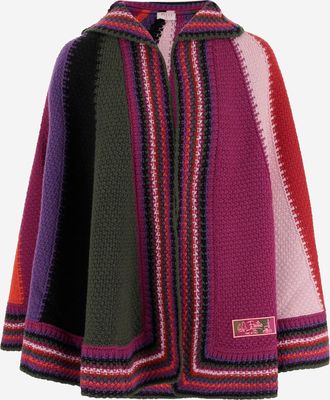 Emilio Pucci Emilio Pucci Farbblock Wolle Cape