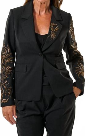 Kudibal Copenhagen Ena Embroidered Blazer In Black