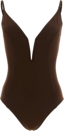 Eres Galbe One-piece badpak - Dames - Badpakken - Bruin - XS - Tweed - Badmode