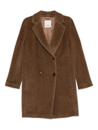 Max Mara Roseto double-breasted coat - Brown