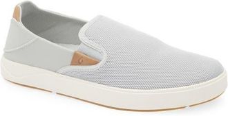 Olukai Laeahi Nui Convertible Slip-On Sneaker in Cloud Grey /Tan at Nordstrom, Size 11.5