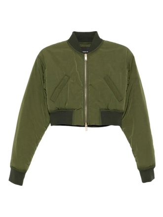 Fabiana Filippi Bomber con zip - Verde