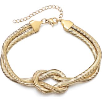 Adornia Knot Chain Bracelet in Gold at Nordstrom Rack