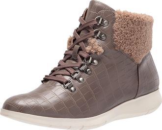 Aerosoles Frankie Ankle Boot Grey Croco FRANKIE-072 Womens