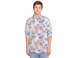 Tommy Bahama Falling Gardens Mens Clothing Coral Haze : 2XL, Cotton/Silk