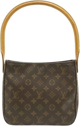 Louis Vuitton Pre-owned Shoulder Bags, female, Brown, Size: ONE SIZE Pre-owned Looping MM Monogram Shoulder Bag