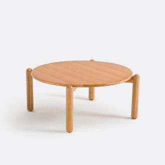 La Redoute Interieurs XL salontafel diameter 84 cm, massief eiken poten, Coloquo