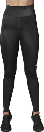 CW-X Womens Stabilyx 3.0 Joint Support 3/4 Capri Compression Tight, High-Rise Leggings with Back Phone Pocket for Running Black