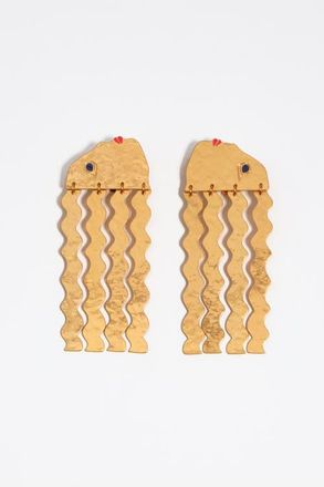 Bimba & Lola Matte Silhouette Earrings in Gold at Nordstrom