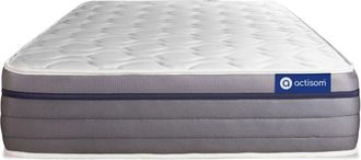 Actisom Colch&oacute;n blanco con espuma viscoel&aacute;stica 120 x 195