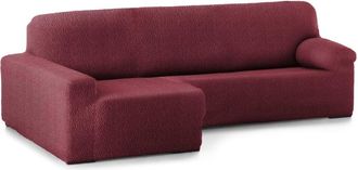 Eysa Funda de sofá chaise longue elástica izquierda burdeos 250 - 360 cm