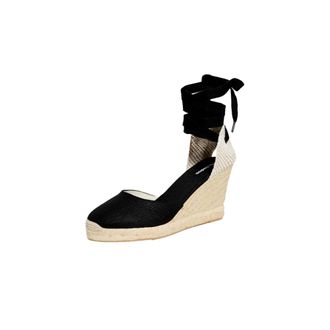 Soludos Marseille Wedge Espadrille Espadrille Black FWT1101-001 Womens