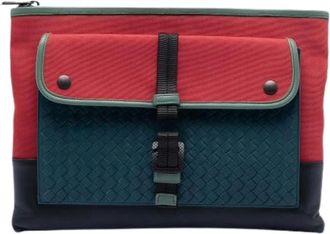 Bottega Veneta Pre-owned Clutches, female, Multicolor, Size: ONE SIZE Pre-owned Canvas Clutch