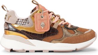Kurt Geiger Womens Suede Runner Sneakers - Brown - Size UK 7
