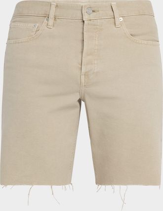 Frame Denim Mens Relaxed Raw Hem Shorts