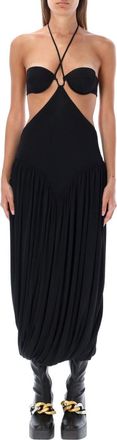 Stella McCartney Black Halter Neck Maxi Dress