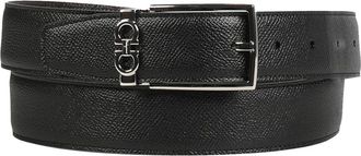 Ferragamo Belts, male, Black, Size: 110 CM Gancini Leather Belt