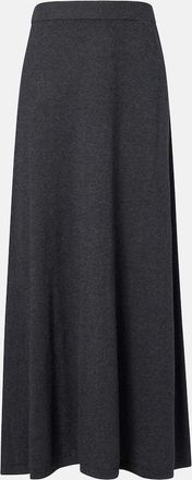 Lisa Yang Adrienne cotton and cashmere midi skirt