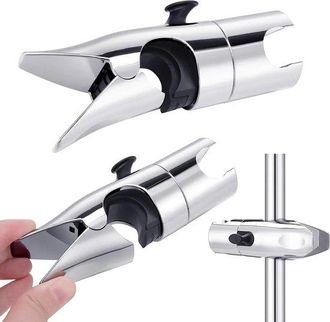OEM Soporte Para Cabezal De Ducha Sin Taladrar, Tipo Universal, Apto Para Barras Con Un Di&aacute;metro De 18-25 Mm, Soporte Para Barra De Ducha Ajustable