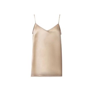 Fabiana Filippi Top de tirantes con cuello en V - Tops - Mujer - Beige - S
