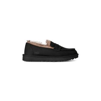 UGG Ellis Nubuck Loafer - Dames - Schoenen - Zwart - Maat: 38 EU Leer