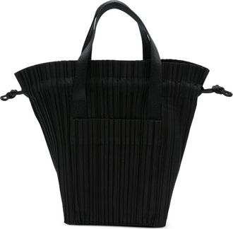 Issey Miyake Tassen, Dames, Zwart, ONE Size, Leer, Pleats Tote Bag
