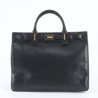 Gucci Black Leather Briefcase (Pre-Owned)