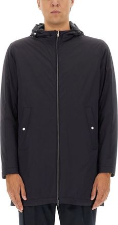 Herno Dark Blue Hood Parka Jacket