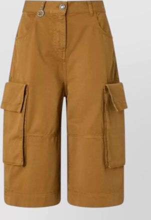 Pinko cotton knee-length shorts